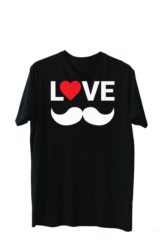 Printernet Playera De Manga Corta Feliz día del Padre Love Dad