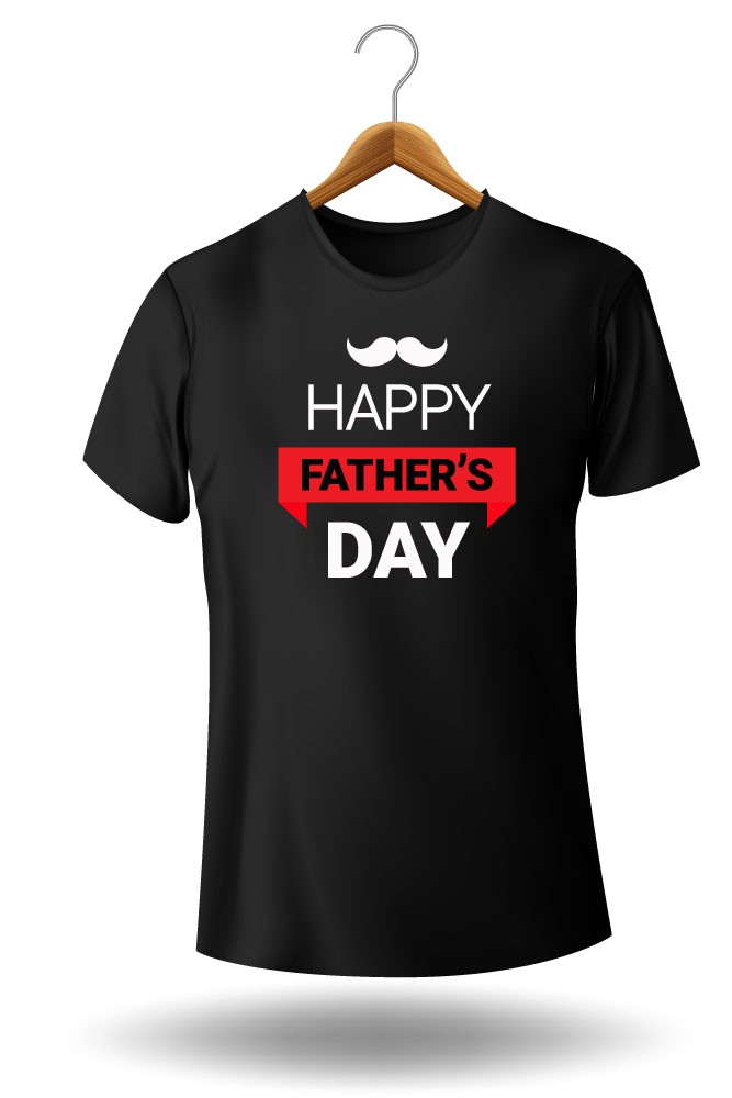 Printernet Playera De Manga Corta Feliz día del Padre Fathers Day