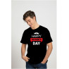Printernet Playera De Manga Corta Feliz día del Padre Fathers Day