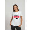 Printernet Playera De Manga Corta Feliz día del Padre Fathers Day