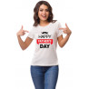 Printernet Playera De Manga Corta Feliz día del Padre Fathers Day