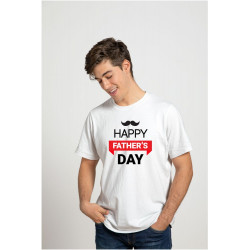 Printernet Playera De Manga Corta Feliz día del Padre Fathers Day