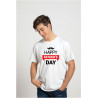 Printernet Playera De Manga Corta Feliz día del Padre Fathers Day