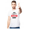 Printernet Playera De Manga Corta Feliz día del Padre Fathers Day