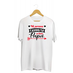 Printernet Playera De Manga Corta Feliz día del Padre Mi persona Favorita
