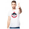 Printernet Playera De Manga Corta Feliz día del Padre Mostacho Bigote de papa