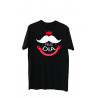 Printernet Playera De Manga Corta Feliz día del Padre Mostacho Bigote de papa