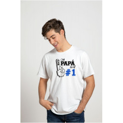 Printernet Playera Feliz día del Padre Soy fan numero 1 de mi PAPA