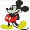 Ponchado Mickey para bordar en Printernet