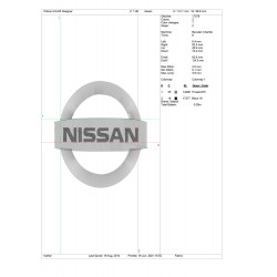 Ponchado Nissan para bordar en Printernet