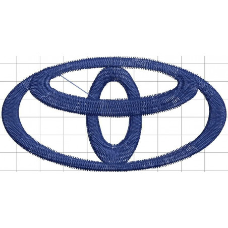 Ponchado Toyota para bordar en Printernet