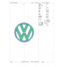 Ponchado VW  Volkswagen para bordar en Printernet