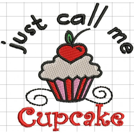 Ponchado Cupcake  para bordar en Printernet