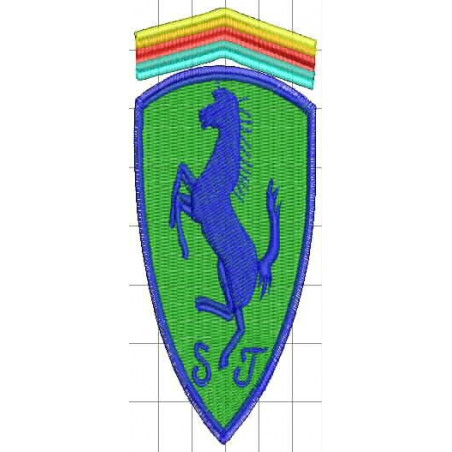 Ponchado Ferrari para bordar en Printernet