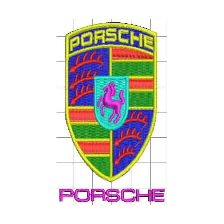 Ponchado Porshe para bordar en Printernet