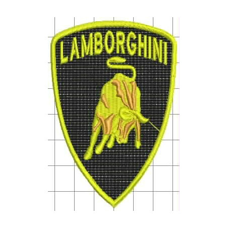 Ponchado logo Lamborghini para bordar en Printernet