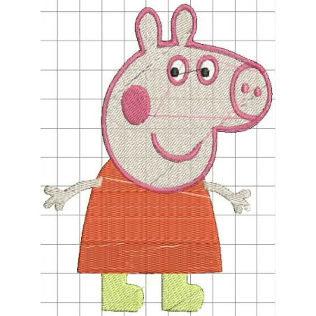 Ponchado Pepa Pig para bordar en Printernet