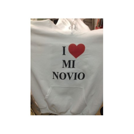 Printernet Sudadera I Love my Novio Amor y Amistad San Valentin
