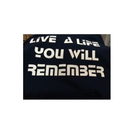 Printernet Sudadera Live a Life you will remember Diseño Original