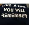 Printernet Sudadera Live a Life you will remember Diseño Original