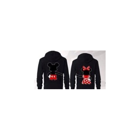 Printernet Sudaderas  Mickey y Minnie de la mano Amor y Amistad San Valentin