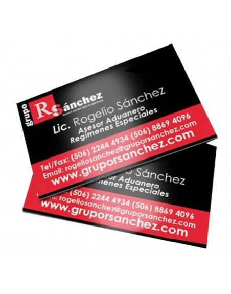 Tarjetas de presentación (digital) Paquete básico: 100