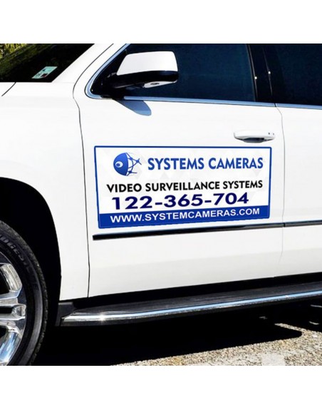 Par De Imanes Publicitario Para Automovil 30X45Cm Contra El Agua