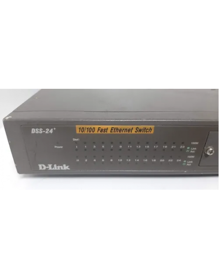 Switch Gigabit D-link Dss-24+ De 24 Puertos 10/100/mbps Rack