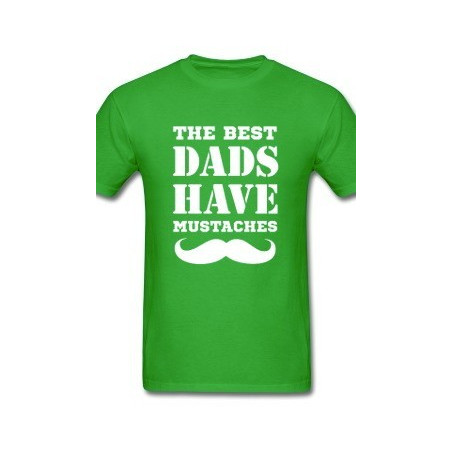 Playera Printernet Dia del Padre THE BEST DAD MUSTACHES