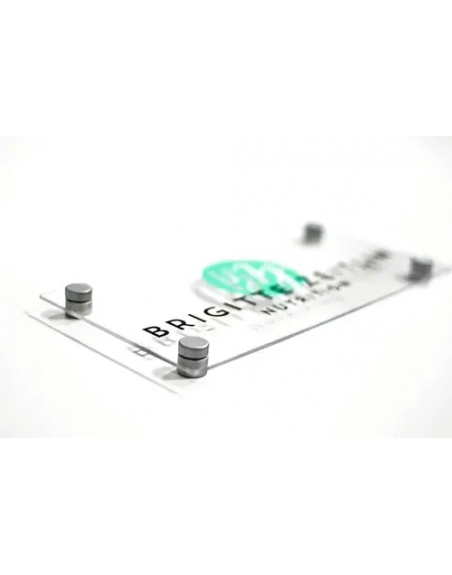 Letrero Acrílico Personalizado Con Vinil Y Chapetones 40x30cm