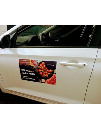 PAR DE IMANES PUBLICITARIO PARA AUTOMOVIL 30X45CM
