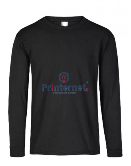 Playera Estampada Caballero Personalizada Manga Larga Tu Logo Aquí