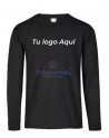 Playera Estampada Caballero Personalizada Manga Larga Tu Logo Aquí