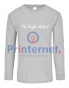 Playera Estampada Caballero Personalizada Manga Larga Tu Logo Aquí