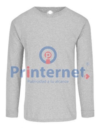 Playera Estampada Caballero Personalizada Manga Larga Tu Logo Aquí