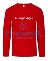 Playera Estampada Caballero Personalizada Manga Larga Tu Logo Aquí