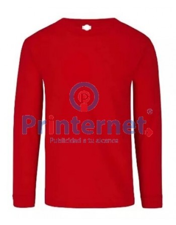 Playera Estampada Caballero Personalizada Manga Larga Tu Logo Aquí