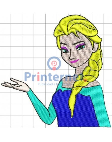 Ponchado Elsa Frozen para bordar en Printernet