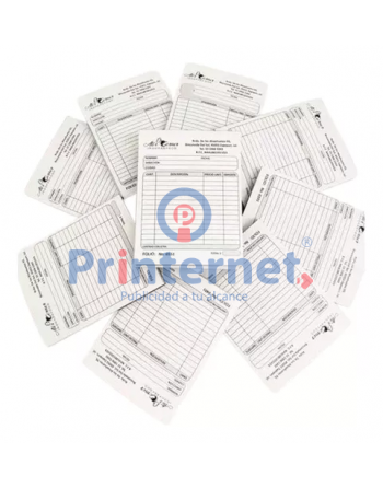1000 formatos tamaño 1/4 carta negro original y una copia en papel autocopiante alta calidad Printernet