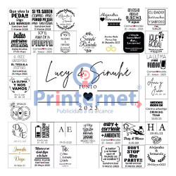 Stickers 100 Calcas Vinil  ideal para termo 500ml Oferta