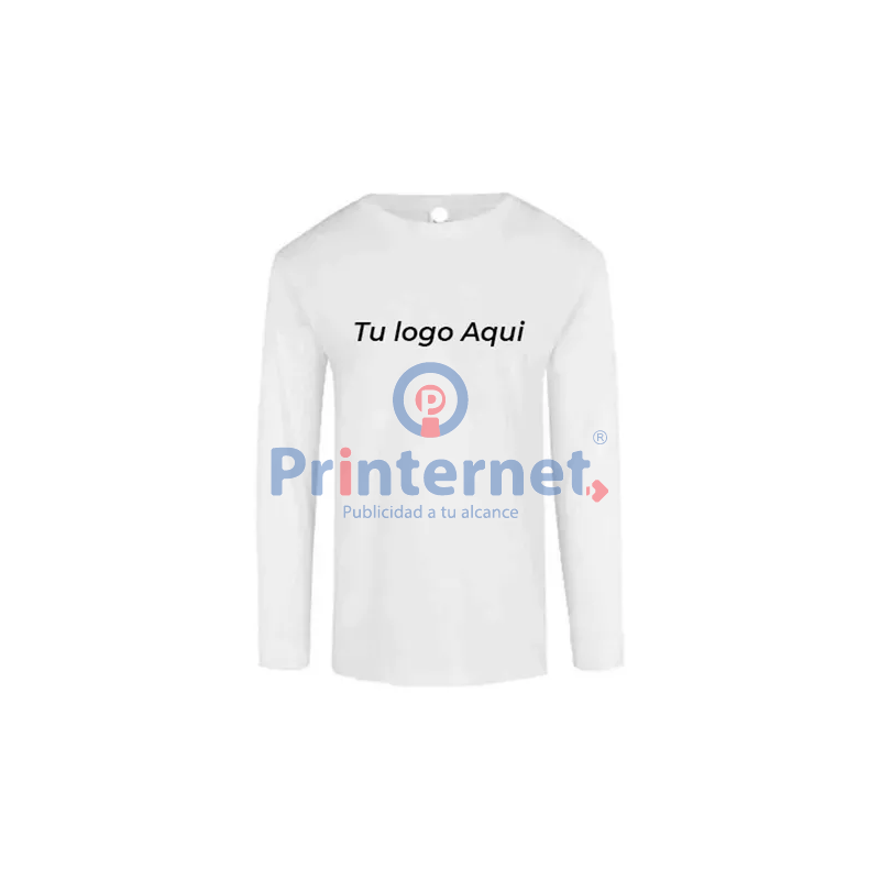 Printernet Playera De Manga Larga con Diseño al frente Printernet Playera De Manga Larga con Diseño al frente