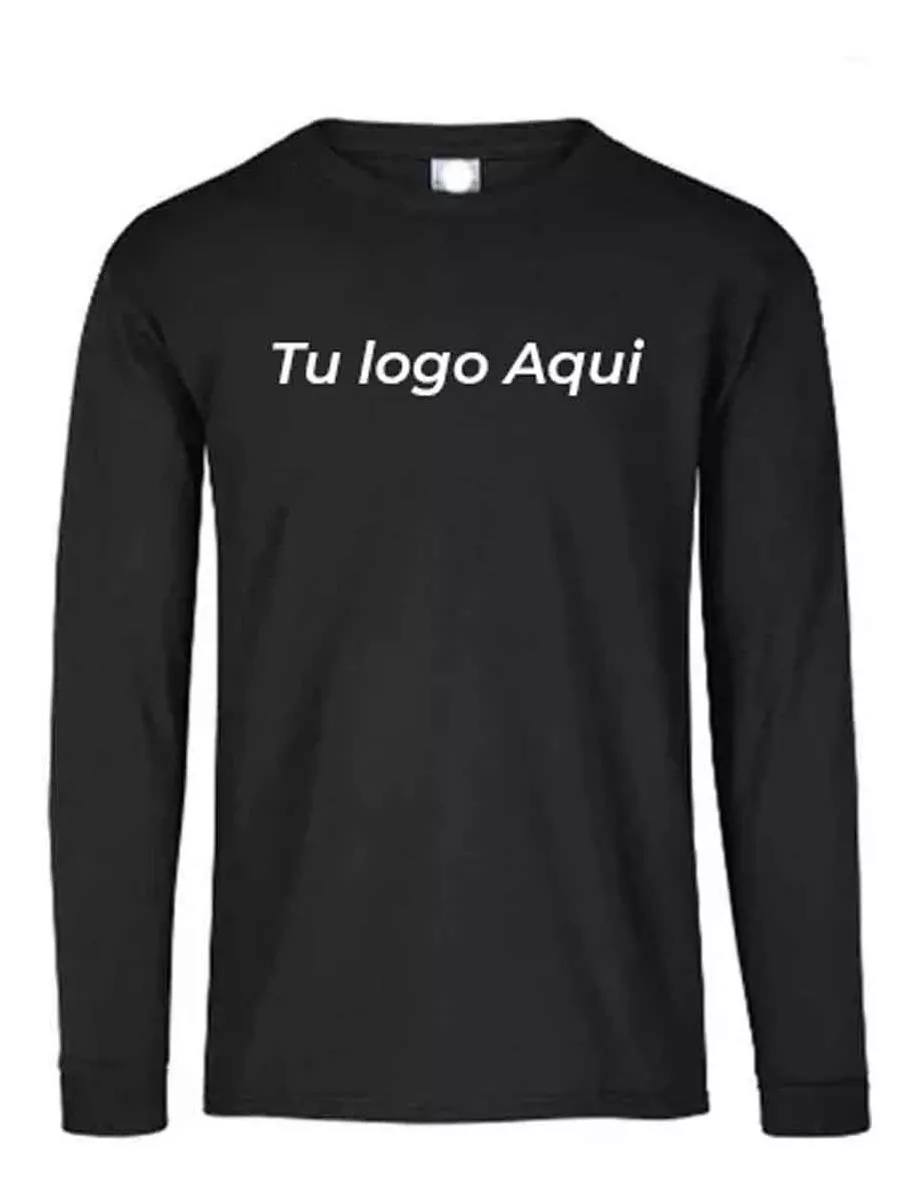 Printernet Playera De Manga Larga con Diseño al frente caballero
