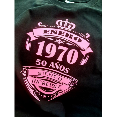 Playera Aniversario siendo increible personalizada