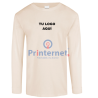 Playera Impresa Personalizada Manga Larga Tu Logo frente izquierdo