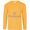 Playera Bordada Caballero Personalizada Manga Larga Tu Logo frente izquierdo