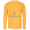 Playera Bordada Caballero Personalizada Manga Larga Tu Logo frente izquierdo