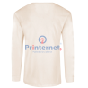 Playera Bordada Caballero Personalizada Manga Larga Tu Logo frente izquierdo