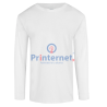 Playera Bordada Caballero Personalizada Manga Larga Tu Logo frente izquierdo