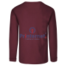 Playera Bordada Caballero Personalizada Manga Larga Tu Logo frente izquierdo