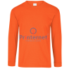 Playera Bordada Caballero Personalizada Manga Larga Tu Logo frente izquierdo